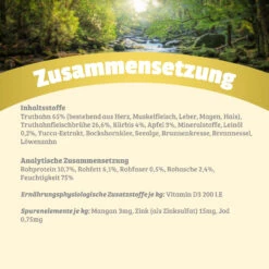 Natural Truthahn Mit Kürbis, Apfel Und Leinöl Nassfutter 24 X 800 G -Angebote Futter Reich Store 1 5