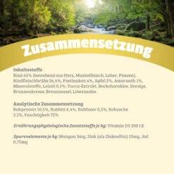 Natural Rind Mit Pastinake, Apfel Und Amaranth Nassfutter 24 X 400 G -Angebote Futter Reich Store 1 7