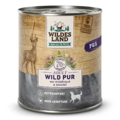 Wildes Land PUR Adult Wild Mit Distelöl Nassfutter 24 X 800 G