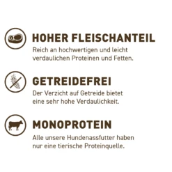 Wildes Land Classic Adult Rind Mit Süßkartoffeln, Heidelbeeren, Wildkräutern Und Distelöl Nassfutter 8 X 150 G -Angebote Futter Reich Store 20201120 apv ppp wl icon 09h 4