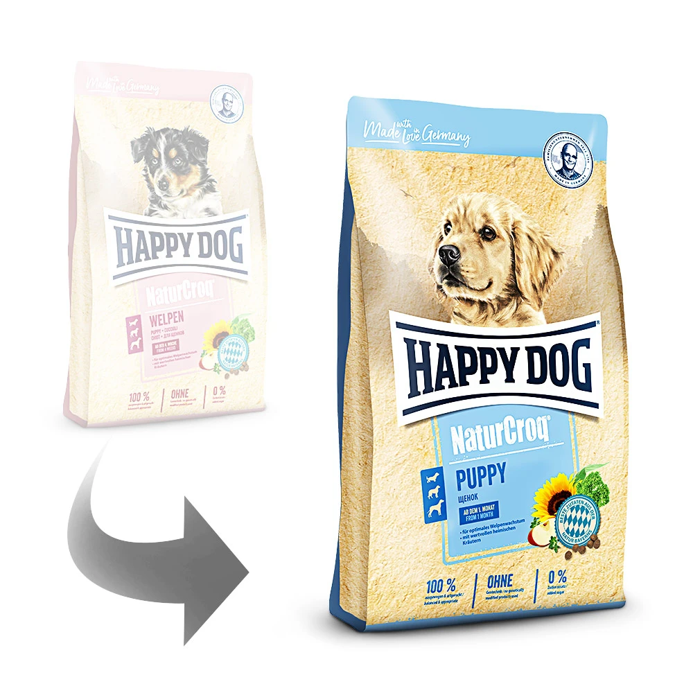 Happy Dog NaturCroq Puppy Trockenfutter 15 Kg 4 Happy Dog NaturCroq Puppy Trockenfutter 15 Kg – Bild 2