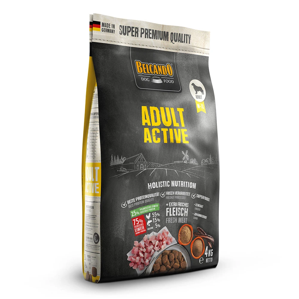 Belcando Super Premium Adult Active Trockenfutter 4 Kg 3 Belcando Super Premium Adult Active Trockenfutter 4 Kg