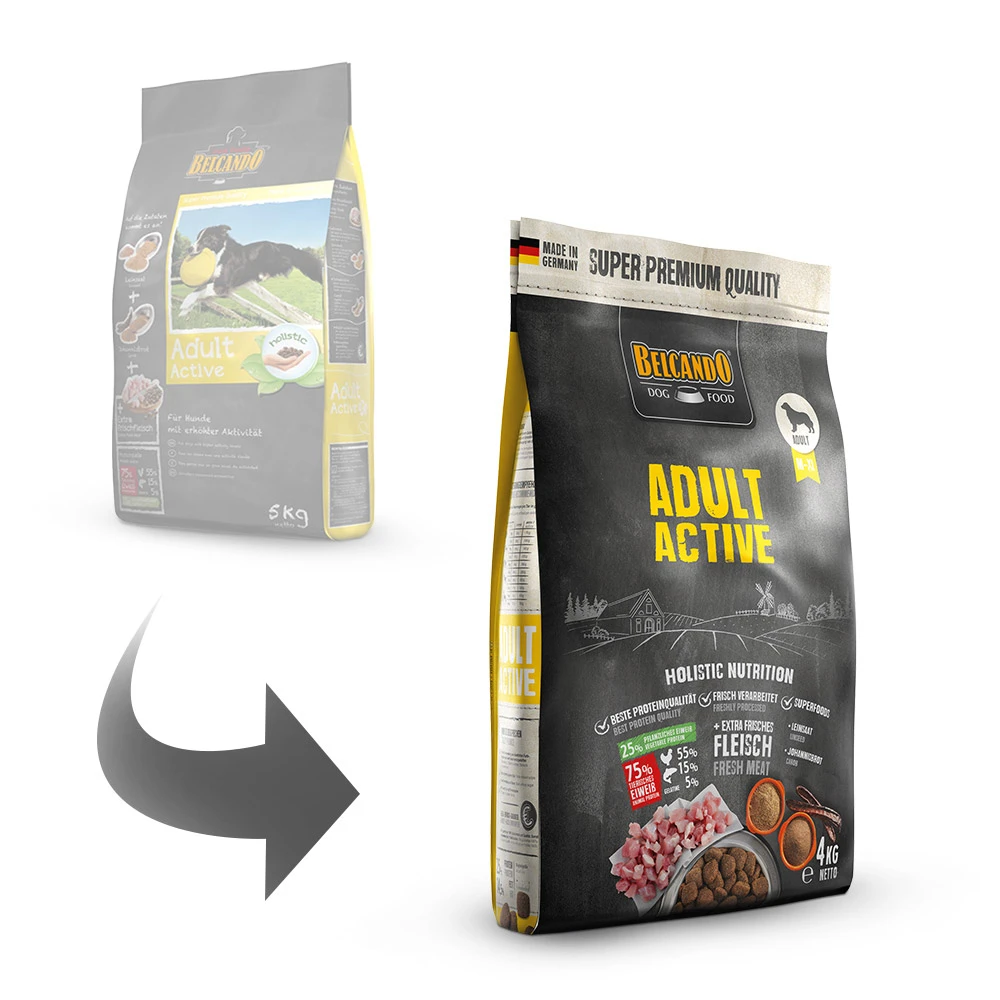 Belcando Super Premium Adult Active Trockenfutter 4 Kg 4 Belcando Super Premium Adult Active Trockenfutter 4 Kg – Bild 2