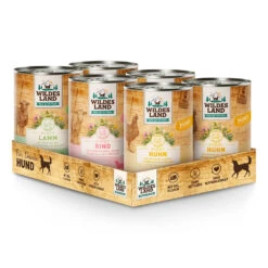 Wildes Land Classic Puppy Nassfutter Mixpaket Nassfutter 6 X 400 G