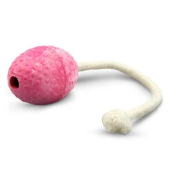 Wolters Straußen-Ei Am Seil Himbeer Spielzeug 8 X 6 Cm
