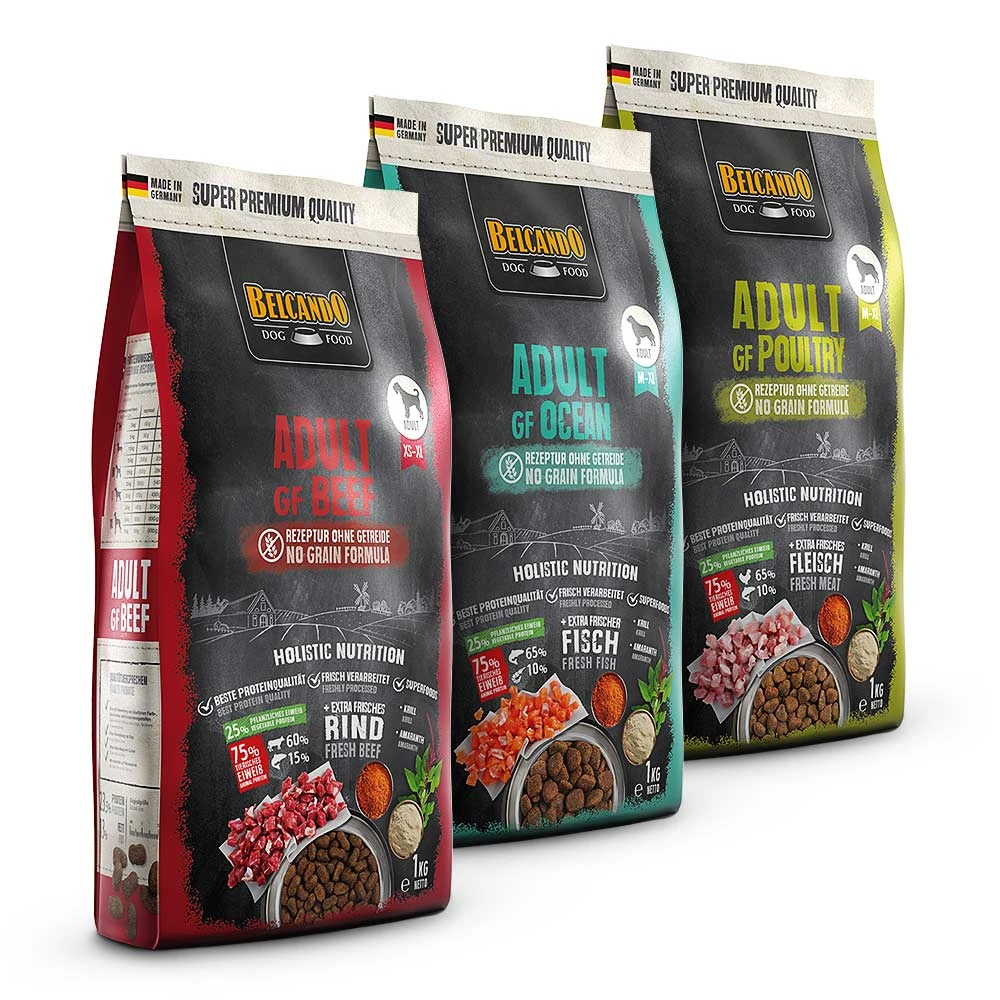 Belcando Super Premium Trockenfutter Mixpaket Trockenfutter 3 X 1 Kg 3 Belcando Super Premium Trockenfutter Mixpaket Trockenfutter 3 X 1 Kg