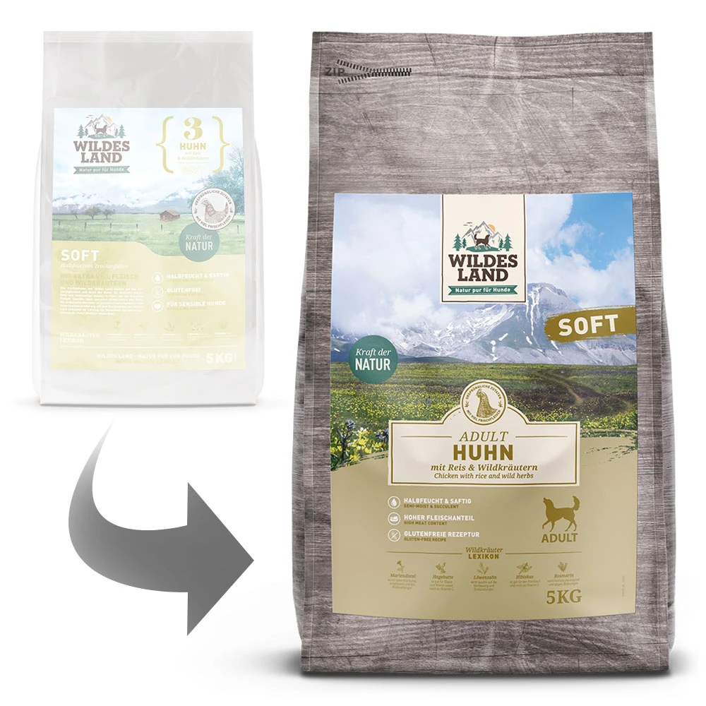 Wildes Land Soft Adult Trio Trockenfutter 3 X 5 Kg – Bild 2