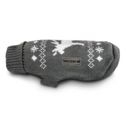Wolters Strickpullover Elch Für Mops & Co. Grau/weiß Bekleidung Rückenlänge 30 Cm
