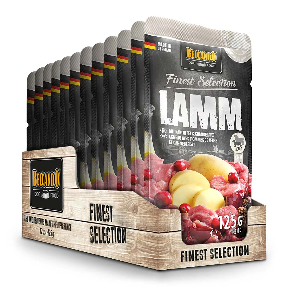 Belcando Finest Selection Lamm Mit Kartoffel & Cranberries Nassfutter 24 X 125 G 4 Belcando Finest Selection Lamm Mit Kartoffel & Cranberries Nassfutter 24 X 125 G – Bild 2