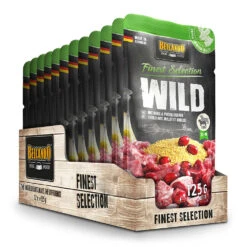 Belcando Finest Selection Wild Mit Hirse & Preiselbeeren Nassfutter 24 X 125 G -Angebote Futter Reich Store 2021 08 belcando wf tray pouch wild 125g 1000x1000 pdp 1