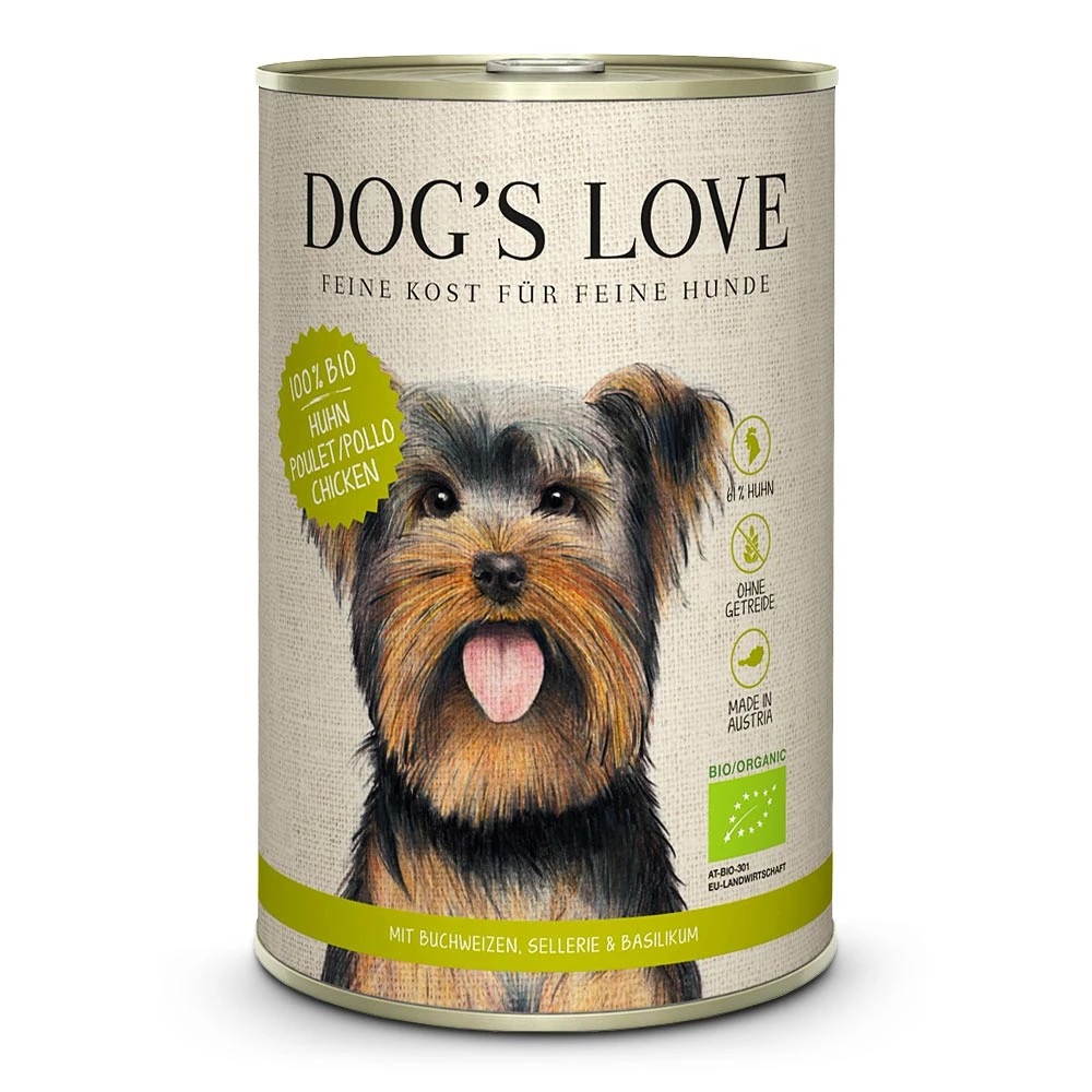Dog’s Love Bio Huhn Mit Buchweizen Und Sellerie Nassfutter 24 X 400 G 3 Dog’s Love Bio Huhn Mit Buchweizen Und Sellerie Nassfutter 24 X 400 G