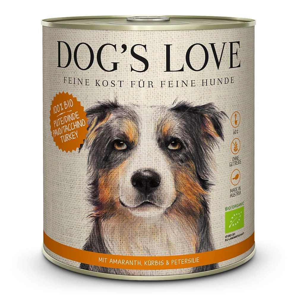 Dog’s Love Pute Mit Amaranth Und Kürbis Nassfutter 24 X 800 G 3 Dog’s Love Pute Mit Amaranth Und Kürbis Nassfutter 24 X 800 G