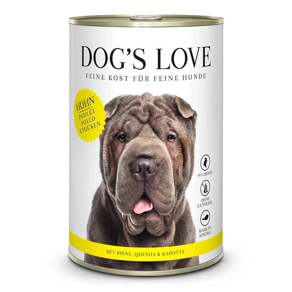 Dog’s Love Adult Huhn Mit Birne Und Quinoa Nassfutter 12 X 400 G 3 Dog’s Love Adult Huhn Mit Birne Und Quinoa Nassfutter 12 X 400 G