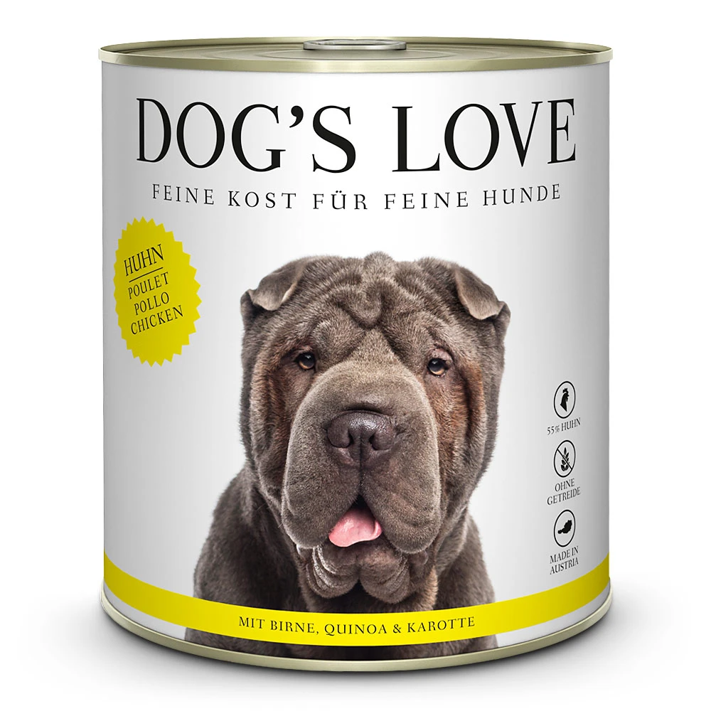 Dog’s Love Adult Huhn Mit Birne Und Quinoa Nassfutter 12 X 800 G 3 Dog’s Love Adult Huhn Mit Birne Und Quinoa Nassfutter 12 X 800 G