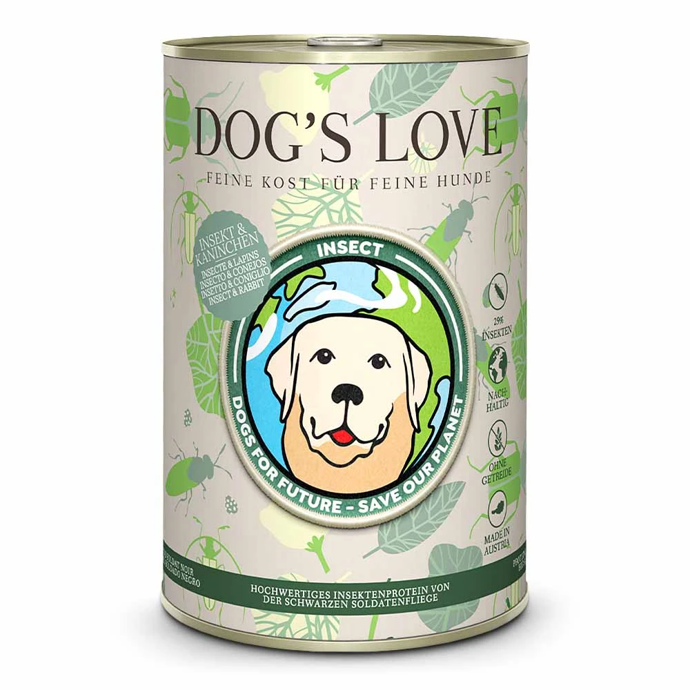 Dog’s Love Insekt Insekt & Kaninchen Nassfutter 24 X 400 G 3 Dog’s Love Insekt Insekt & Kaninchen Nassfutter 24 X 400 G