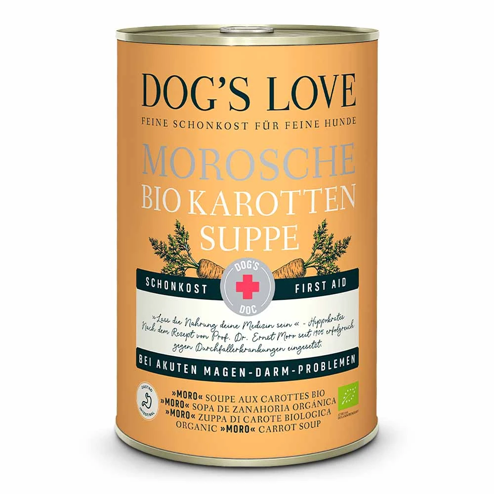 Dog’s Love Doc Morosche BIO-Karottensuppe Ergänzung, Nassfutter 12 X 400 G 3 Dog’s Love Doc Morosche BIO-Karottensuppe Ergänzung, Nassfutter 12 X 400 G
