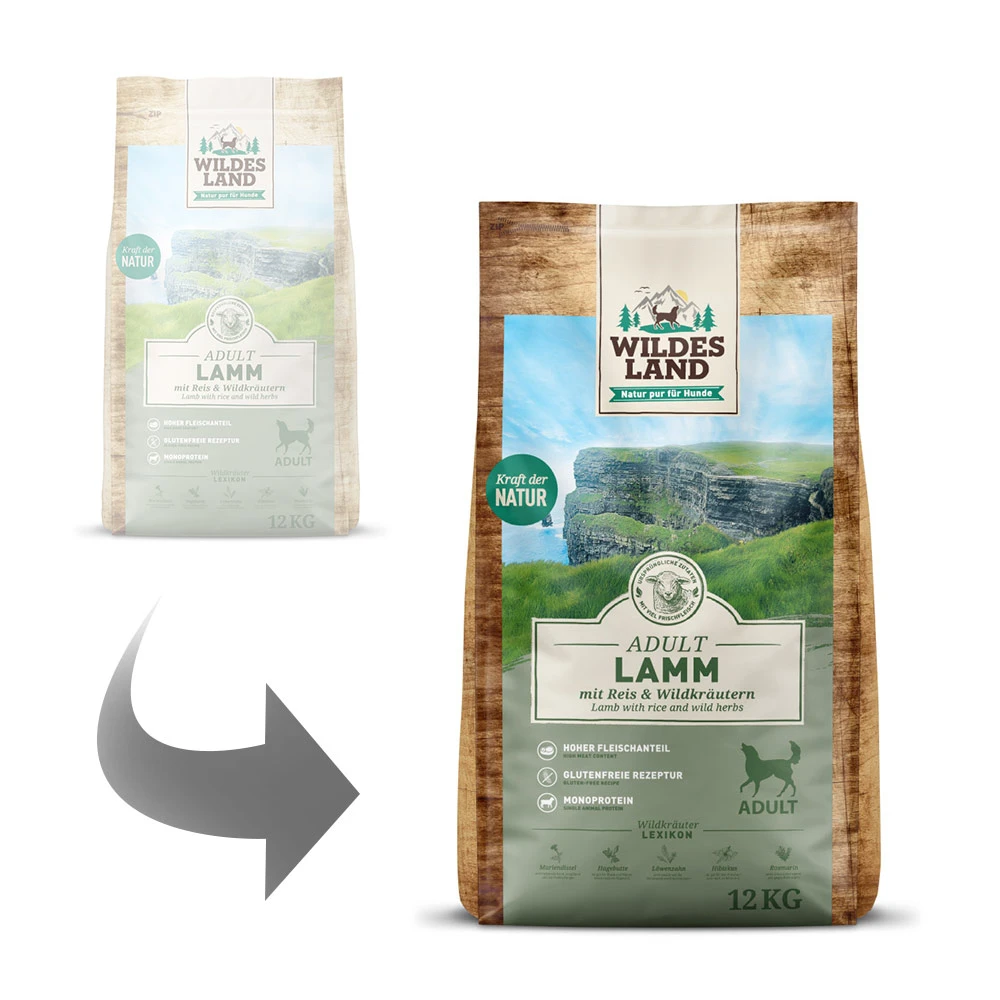 Wildes Land Classic Adult Lamm Mit Reis Und Wildkräutern Trockenfutter 12 Kg 5 Wildes Land Classic Adult Lamm Mit Reis Und Wildkräutern Trockenfutter 12 Kg – Bild 3