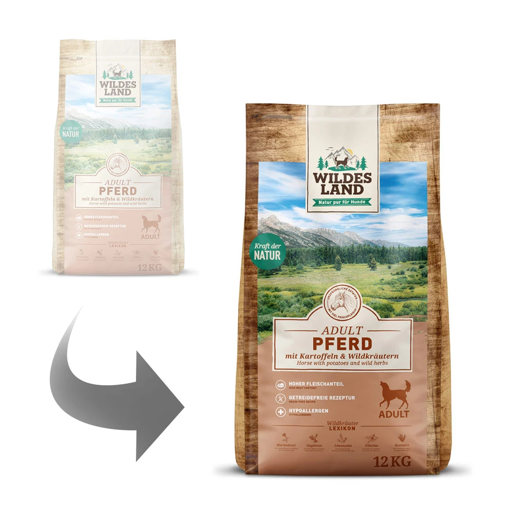 Wildes Land Classic Adult Pferd Mit Kartoffeln Und Wildkräutern Trockenfutter 12 Kg 5 Wildes Land Classic Adult Pferd Mit Kartoffeln Und Wildkräutern Trockenfutter 12 Kg – Bild 3