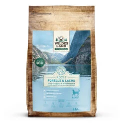 Wildes Land Classic Adult Forelle Und Lachs Mit Kartoffeln Und Wildkräutern Trockenfutter 4 Kg