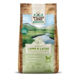 Wildes Land Classic Adult Lamm Und Lachs Mit Kartoffeln Und Wildkräutern Trockenfutter 2 X 12 Kg