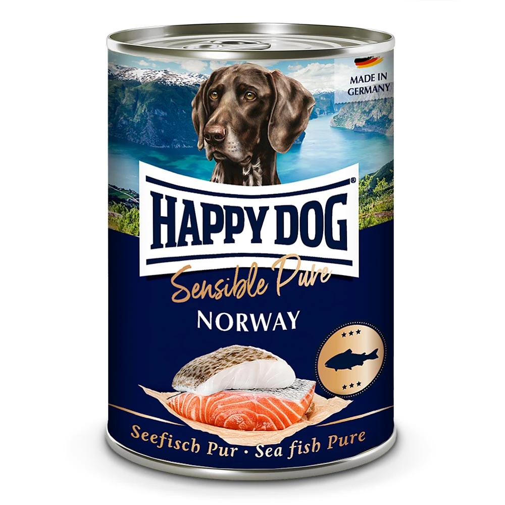 Happy Dog Sensible Pure Norway Nassfutter 12 X 400 G 3 Happy Dog Sensible Pure Norway Nassfutter 12 X 400 G