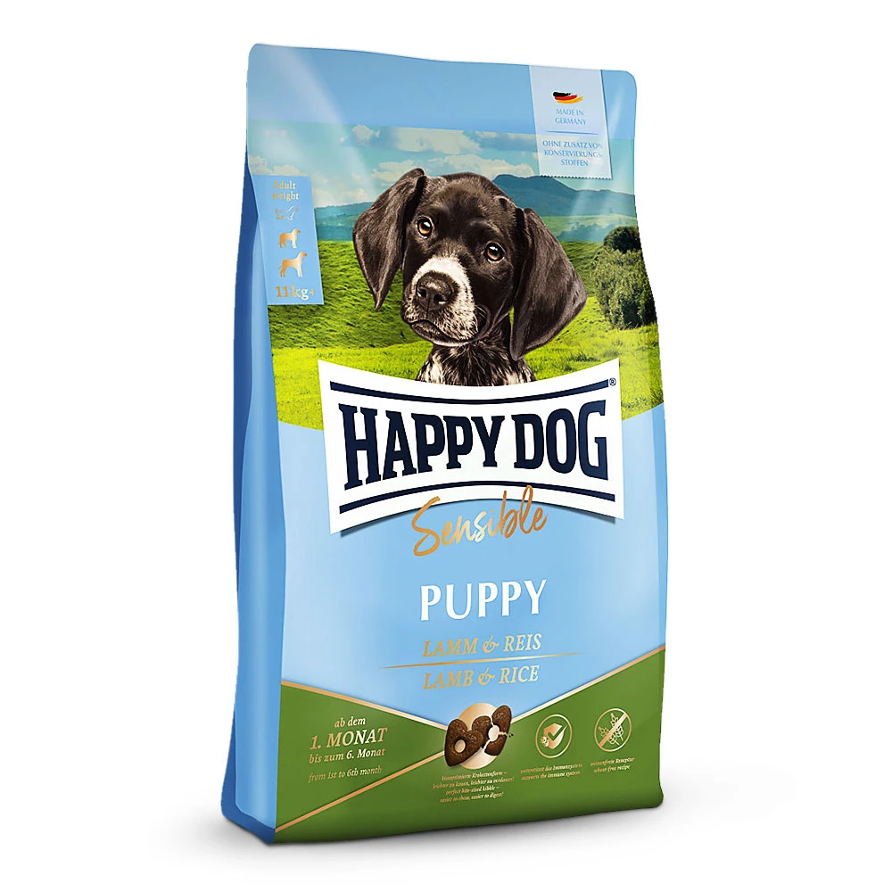 Happy Dog Supreme Sensible Puppy Lamm & Reis Trockenfutter 10 Kg 3 Happy Dog Supreme Sensible Puppy Lamm & Reis Trockenfutter 10 Kg