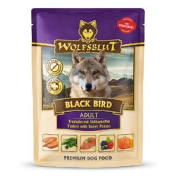 Wolfsblut Black Bird Pouches - Truthahn Mit Süßkartoffeln Nassfutter 28 X 300 G