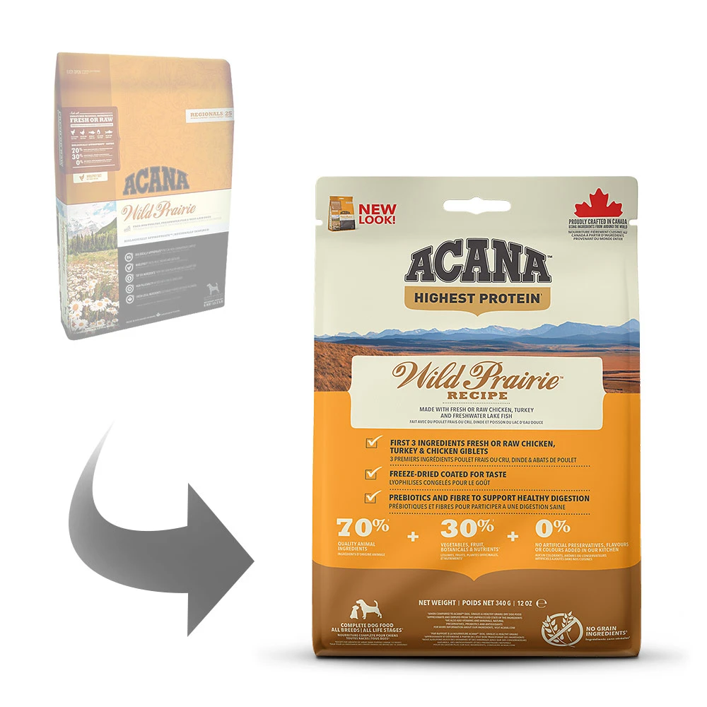 Acana Wild Prairie Dog Trockenfutter 30 X 340 G – Bild 2