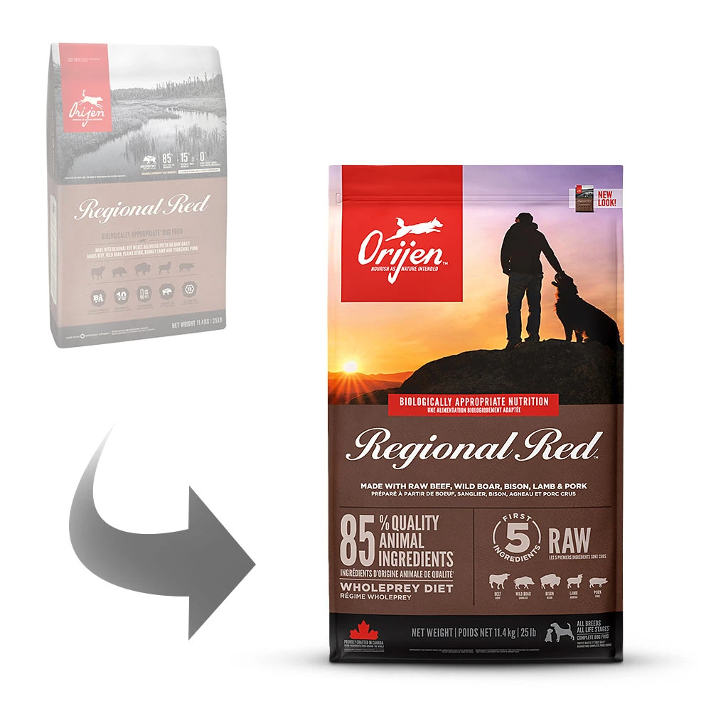 Orijen Regional Red Dog Trockenfutter 11,4 Kg – Bild 2