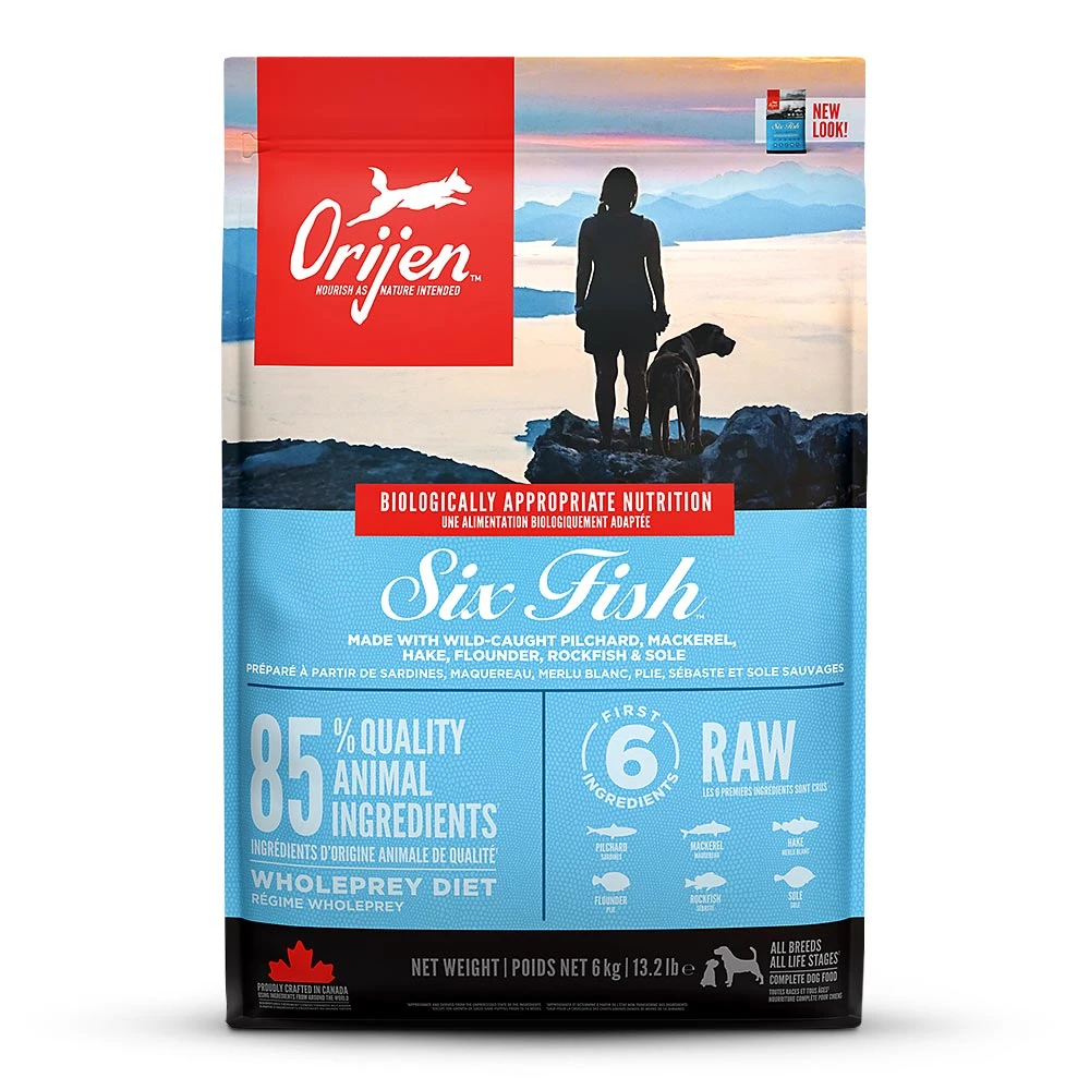 Orijen Six Fish Dog Trockenfutter 6 Kg 3 Orijen Six Fish Dog Trockenfutter 6 Kg