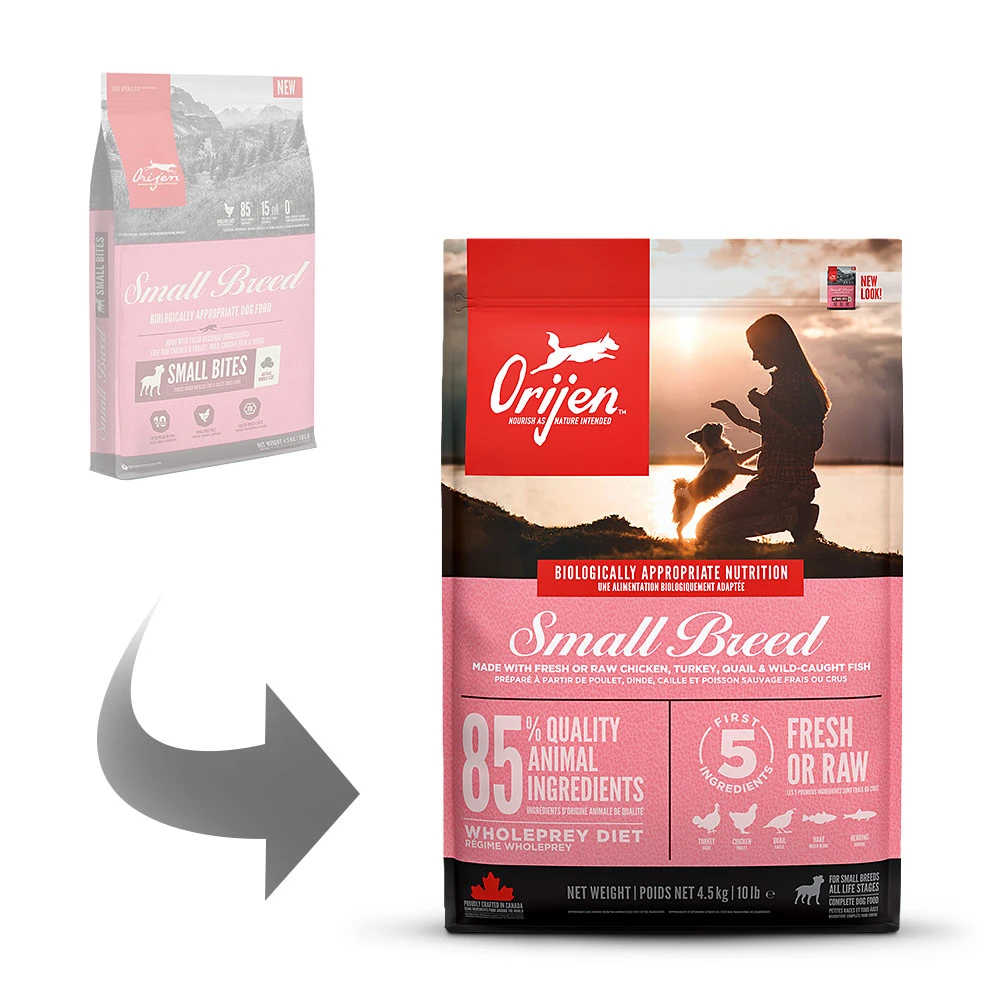 Orijen Small Breed Dog Trockenfutter 4,5 Kg – Bild 2