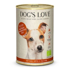 Dog’s Love Bio Rind Mit Reis Und Apfel Nassfutter 12 X 400 G