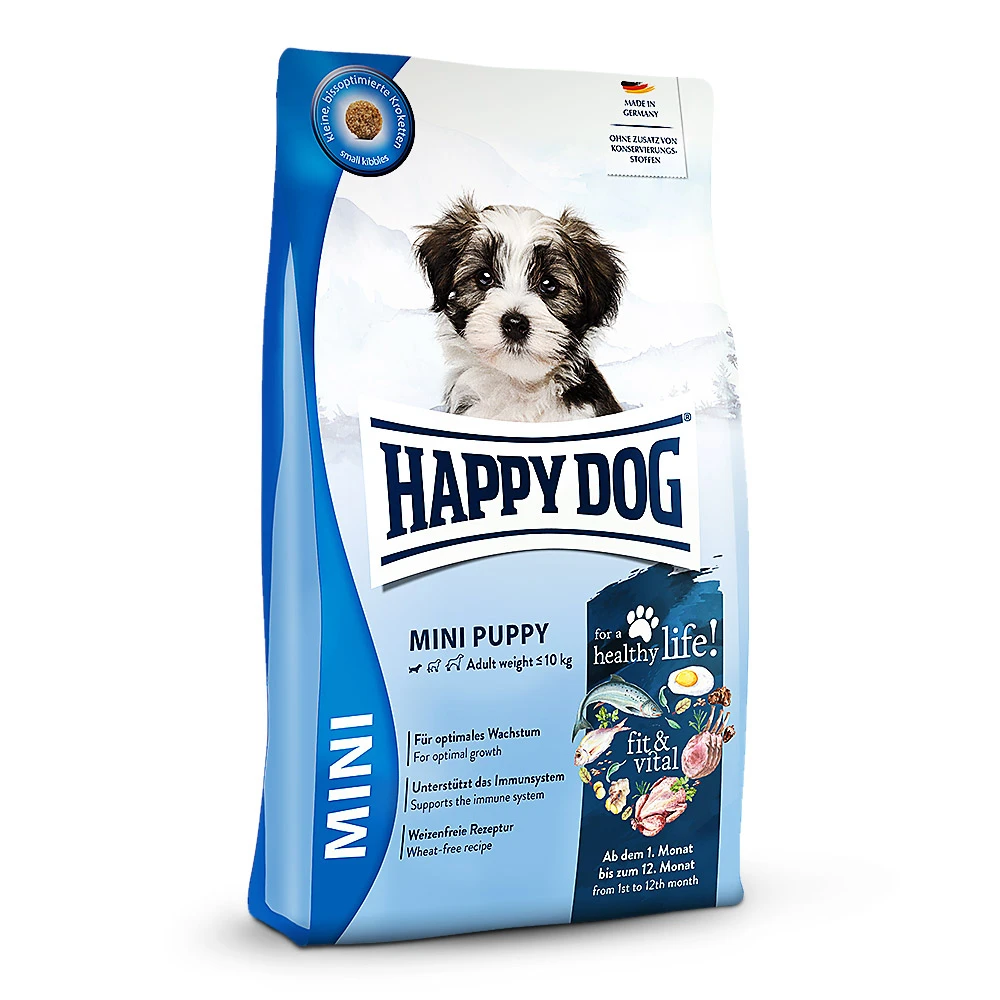 Happy Dog Fit & Vital Mini Puppy Trockenfutter 4 Kg 3 Happy Dog Fit & Vital Mini Puppy Trockenfutter 4 Kg