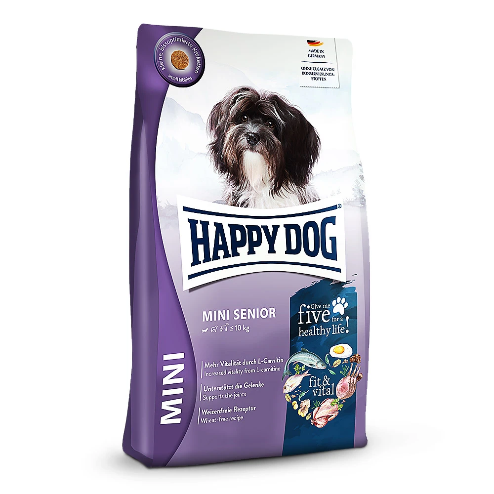 Happy Dog Sensible Mini Senior Trockenfutter 4 Kg 3 Happy Dog Sensible Mini Senior Trockenfutter 4 Kg