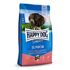 Happy Dog Supreme Sensible Junior Huhn, Lachs & Kartoffel Trockenfutter 2 X 10 Kg