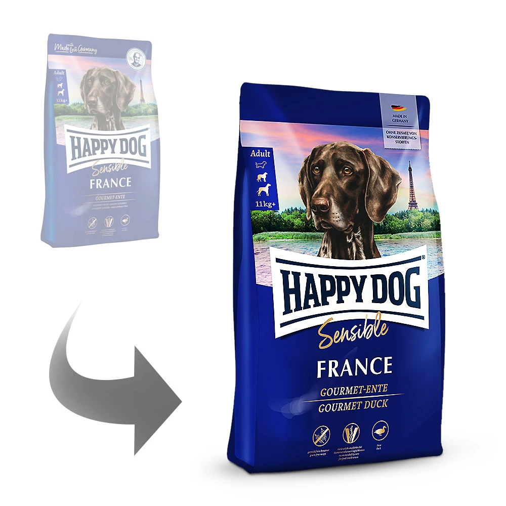 Happy Dog Supreme Sensible France Trockenfutter 4 Kg 4 Happy Dog Supreme Sensible France Trockenfutter 4 Kg – Bild 2