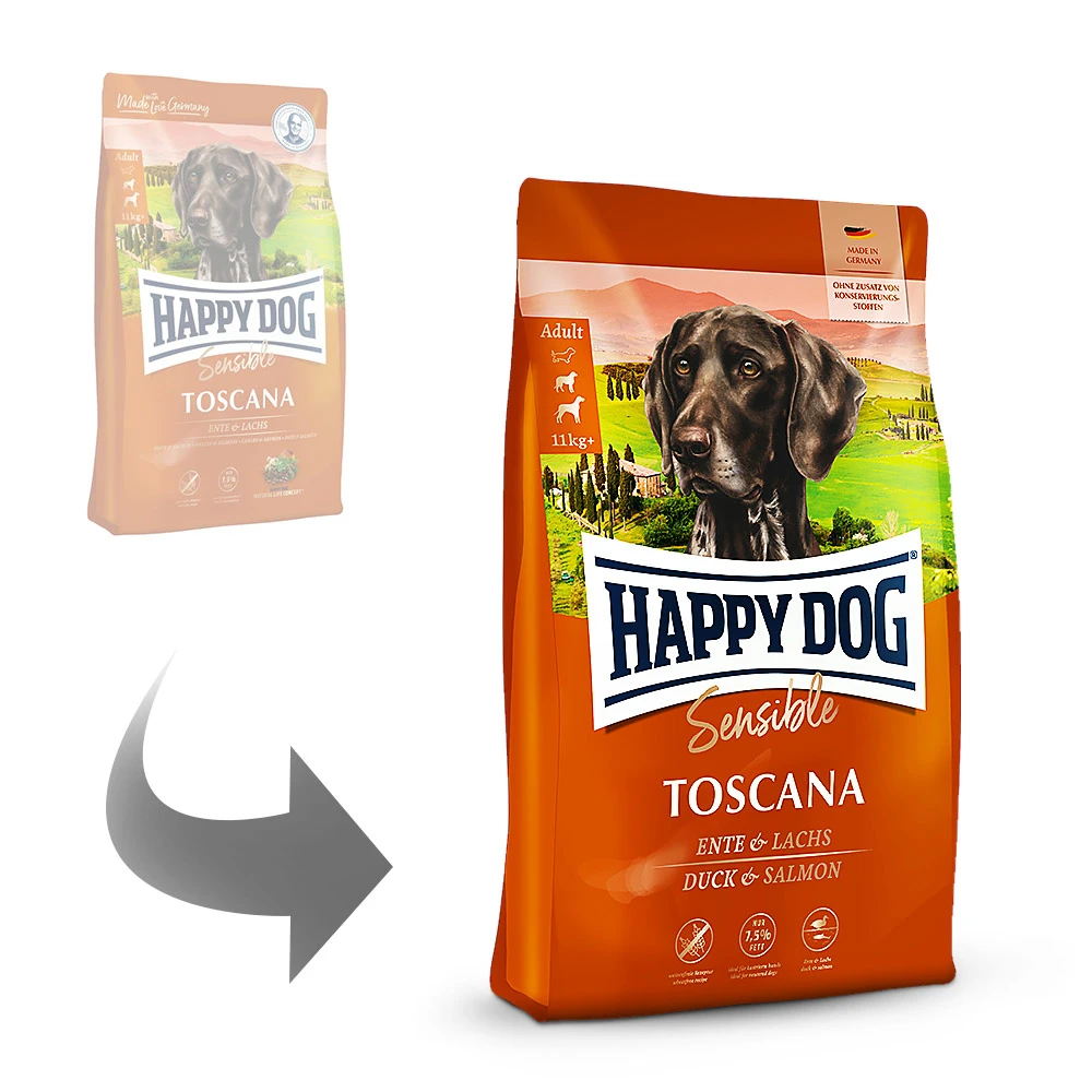 Happy Dog Supreme Sensible Toscana Trockenfutter 4 Kg 4 Happy Dog Supreme Sensible Toscana Trockenfutter 4 Kg – Bild 2