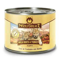 Wolfsblut Puppy Wild Duck & Turkey - Truthahn & Ente Nassfutter 6 X 200 G