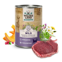 Wildes Land Classic Adult Wild Mit Kürbis, Preiselbeeren, Wildkräutern Und Distelöl Nassfutter 12 X 400 G