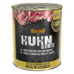 Belcando Super Premium Huhn & Ente Mit Hirse & Karotten Nassfutter 24 X 800 G