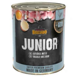 Belcando Super Premium Junior Mit Geflügel & Ei Nassfutter 6 X 800 G -Angebote Futter Reich Store belcando nassfutter junior gefl ge lund ei 800g 1 1
