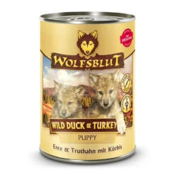 Wolfsblut Puppy Wild Duck & Turkey - Truthahn & Ente Nassfutter 12 X 395 G