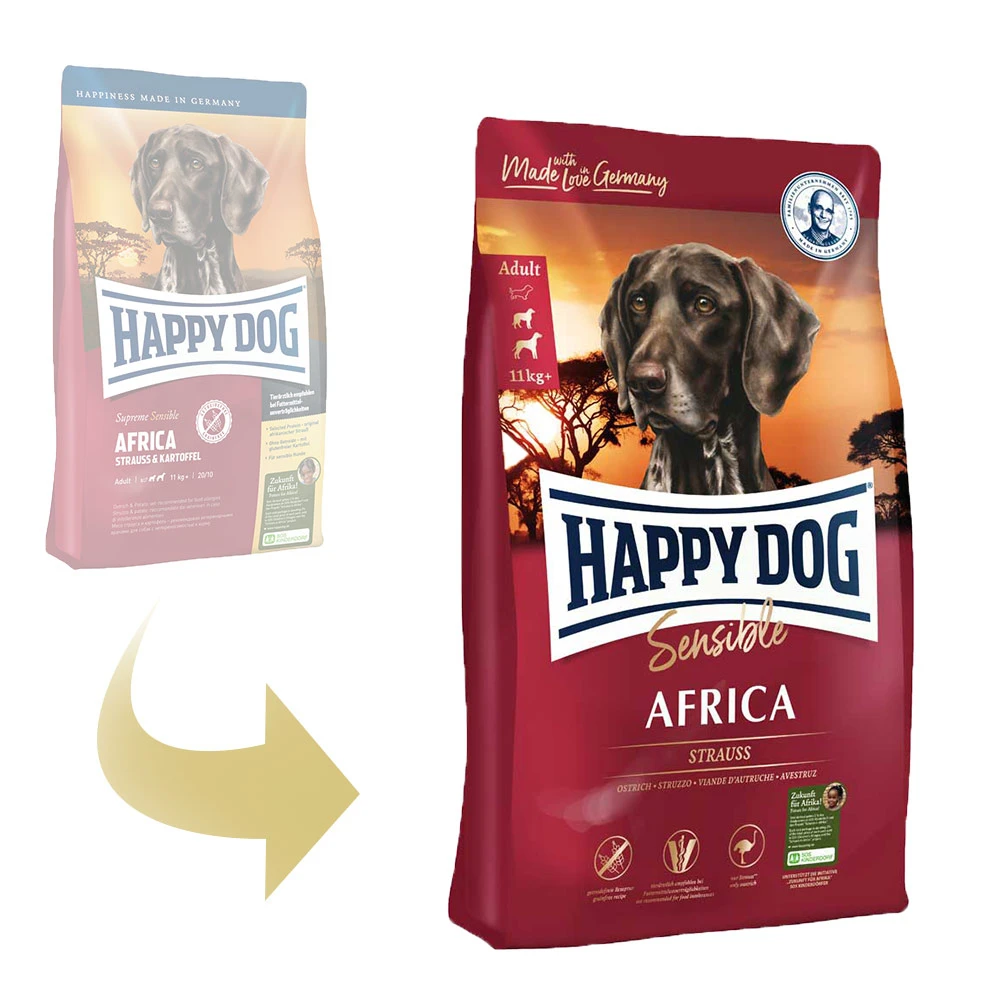 Happy Dog Supreme Sensible Africa Trockenfutter 12,5 Kg 4 Happy Dog Supreme Sensible Africa Trockenfutter 12,5 Kg – Bild 2