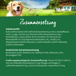 Müller’s Naturhof Kaninchen Und Kalb Nassfutter 6 X 800 G -Angebote Futter Reich Store hund nassfutter kalb und kaninchen zusammensetzung 1