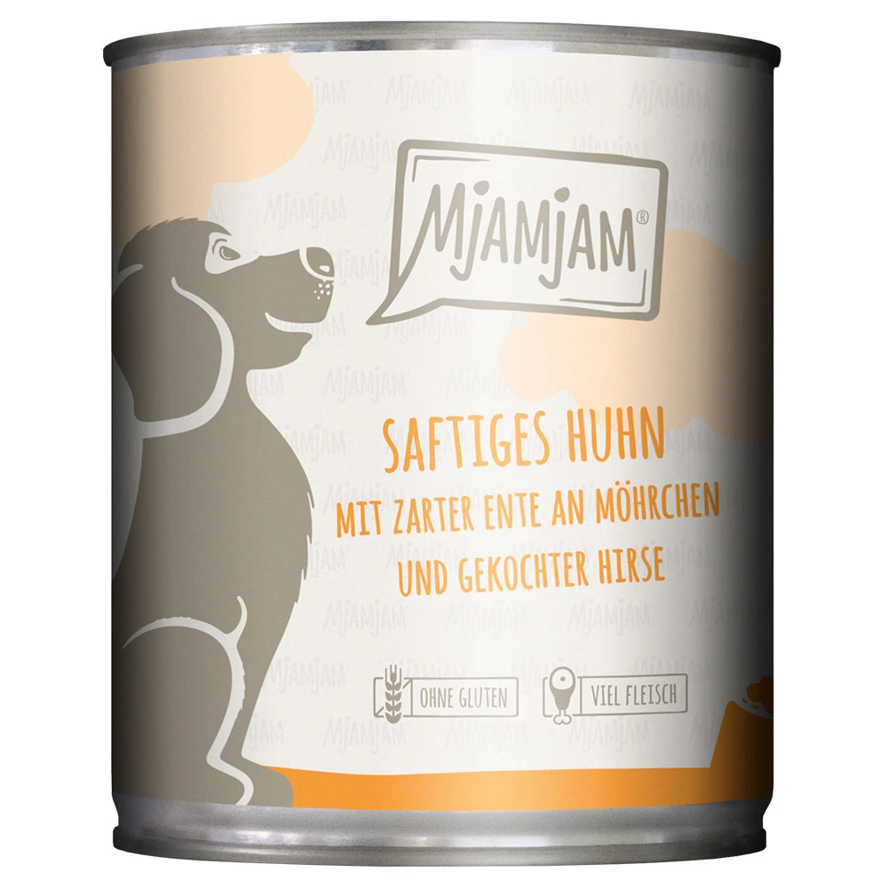 Mjamjam Saftiges Huhn Mit Zarter Ente Nassfutter 6 X 800 G 3 Mjamjam Saftiges Huhn Mit Zarter Ente Nassfutter 6 X 800 G