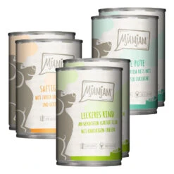Mjamjam Mahlzeit Mixpaket Mit Huhn, Rind Und Pute Nassfutter 6 X 400 G