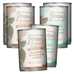 Mjamjam Mahlzeit Mixpaket Mit Lamm Und Pute Nassfutter 6 X 400 G