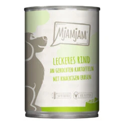 Mjamjam Mahlzeit Leckeres Rind Nassfutter 24 X 400 G
