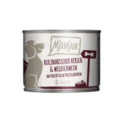 Mjamjam Kulinarischer Hirsch & Wildschwein Nassfutter 12 X 200 G