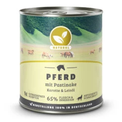 Natural Pferd Mit Pastinake, Karotte Und Leinöl Nassfutter 24 X 800 G